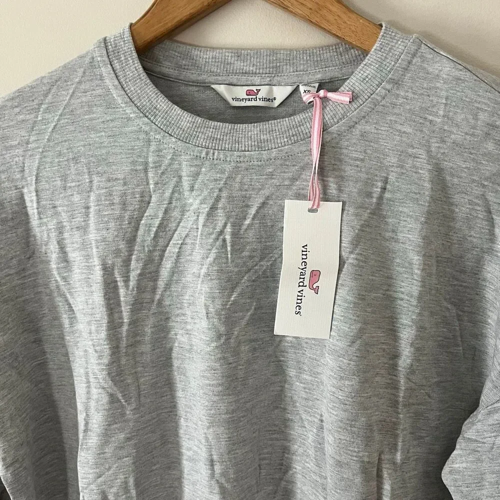Vineyard Vines Dreamcloth Crewneck Sweater Light Gray NWT Size XS - Picture 2 of 9